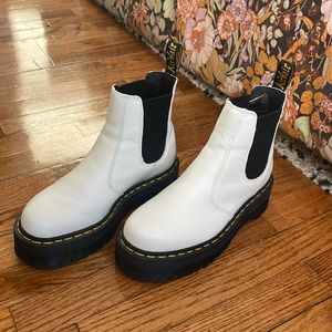 Dr. Martens Quad Style White Boots